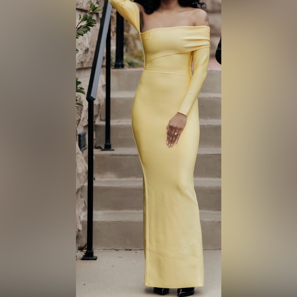COPY - Yellow Chartreuse House of CB Maxi Dress